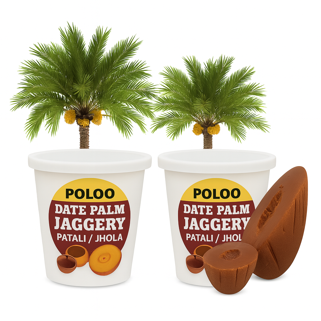 Pure Date Palm Jaggery 2 Kg (Patali Gur) – 100% Natural & Traditional Bengal Taste