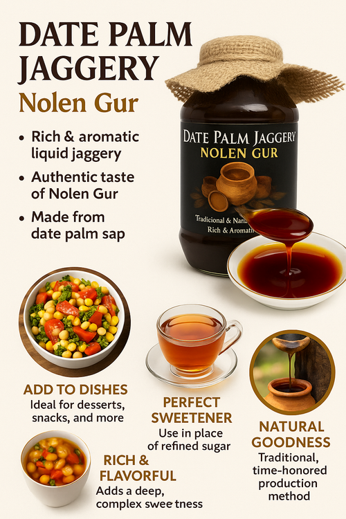 Pure Date Palm Jaggery (Khajur Gur) 1 Kg – 100% Natural & Chemical Free